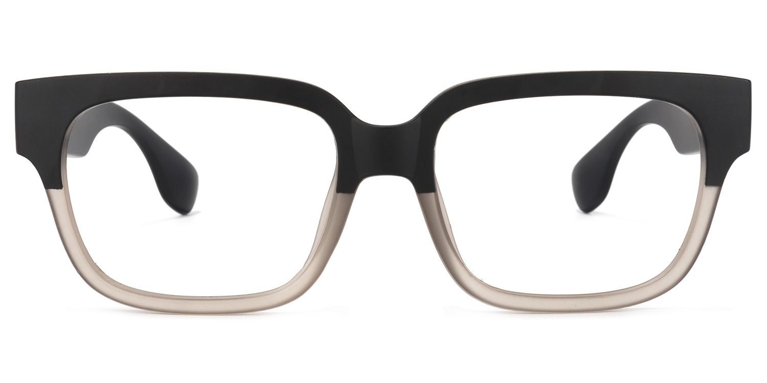 Colin Rectangle Black-Gray Eyeglasses & Glasses Frames0