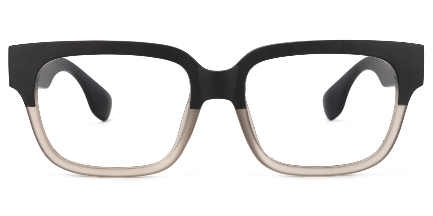 Colin Rectangle Black-Gray Eyeglasses & Glasses Frames0