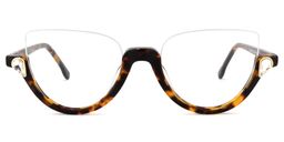 Felicia Cat Eye Tortoise Glasses0