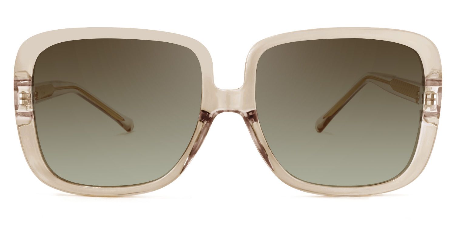 Raymond Square Beige Sunglasses | ZEELOOL UK0