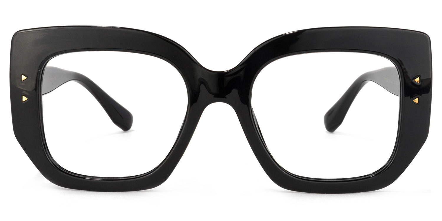 Sienna Square Black Glasses | ZEELOOL UK0