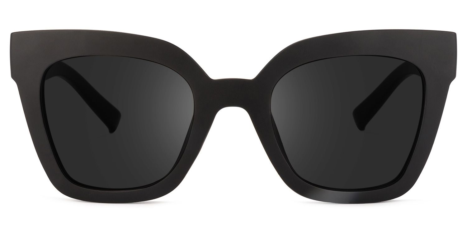 Malcolm Black Sunglasses with Square Frames | ZEELOOL UK0