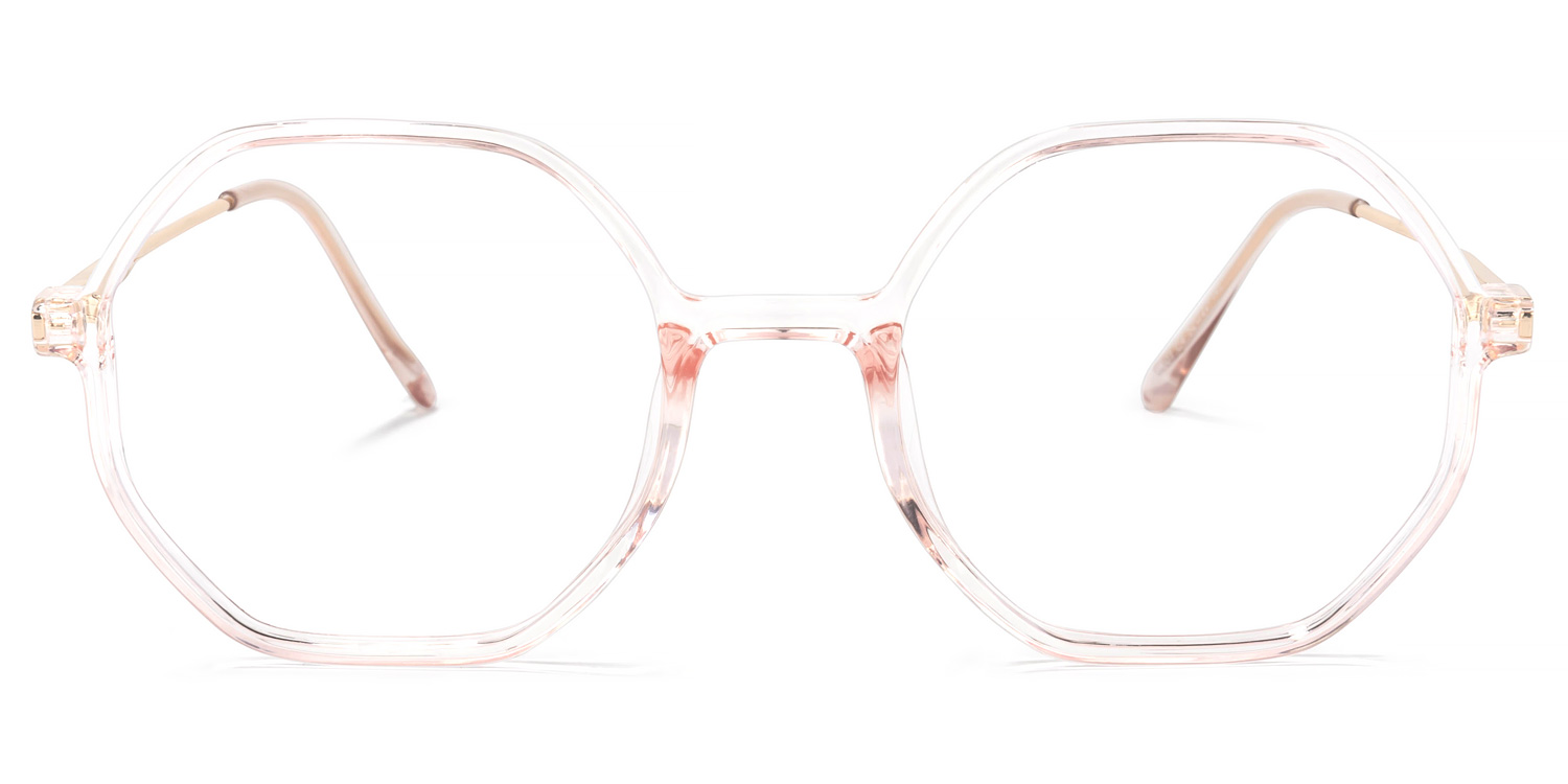Tanner Geometric Pink Glasses | ZEELOOL UK0