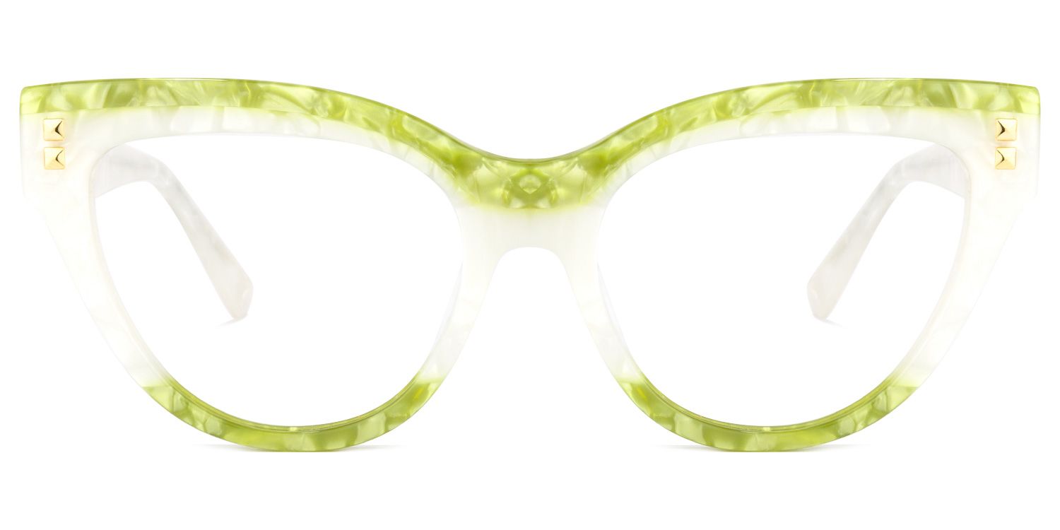 Cascata Cateye Green Glasses | ZEELOOL UK0