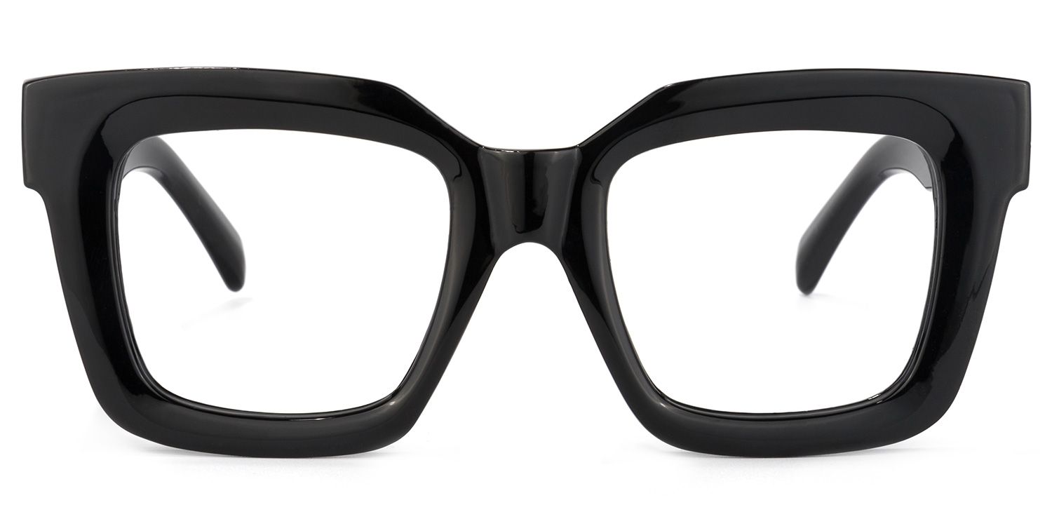 Trinity Square Black Glasses | ZEELOOL UK0