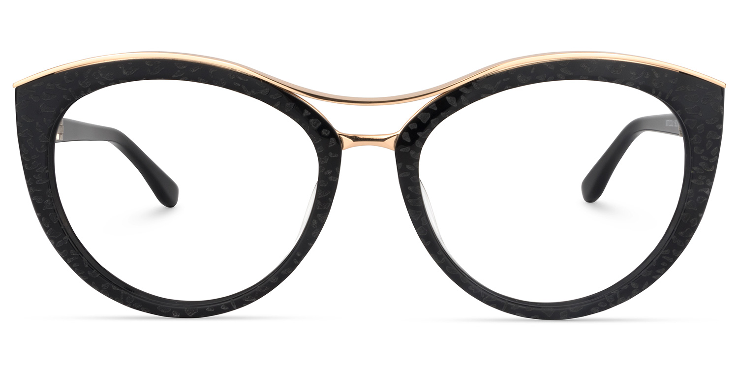 Carol Cateye Black Frame Glasses | ZEELOOL UK0