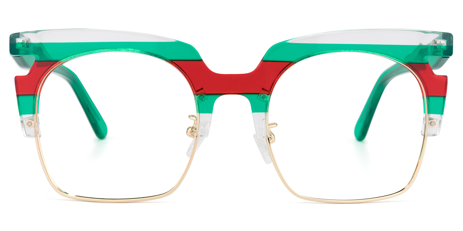 Browline Green Glasses | ZEELOOL UK0