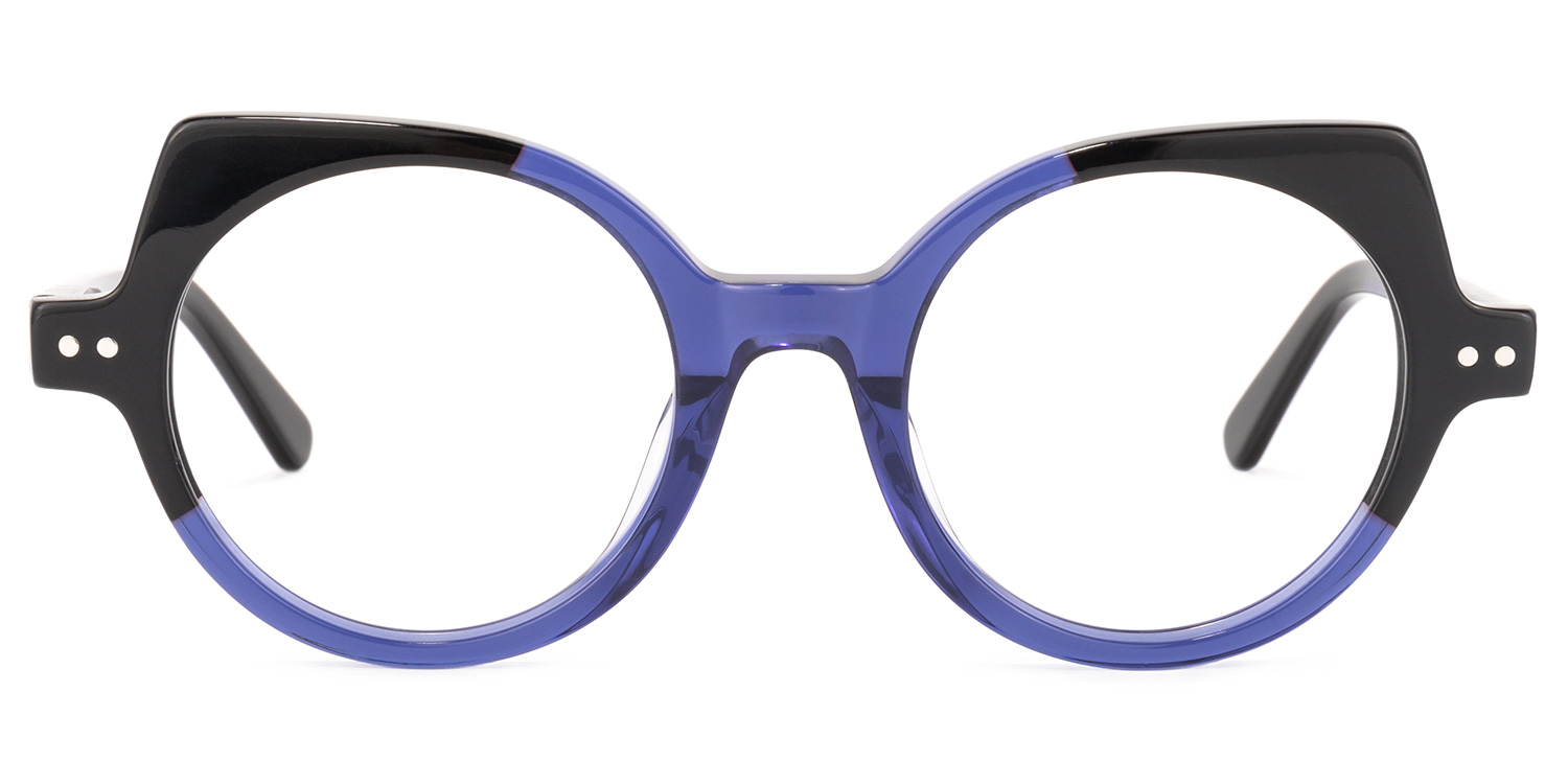 Gilbert Cateye Dark-Blue Glasses0