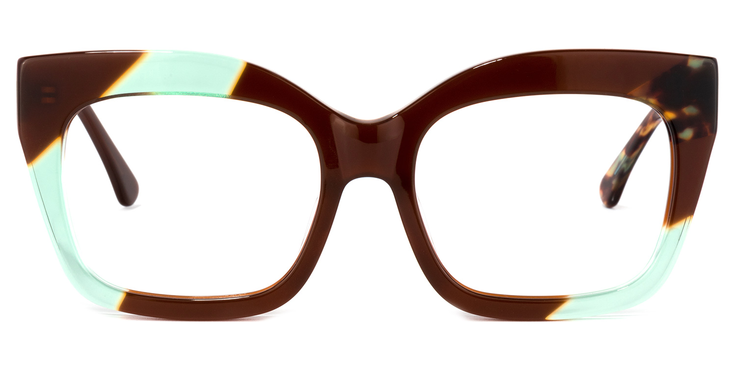 Ximena Cateye Brown Glasses | ZEELOOL UK0