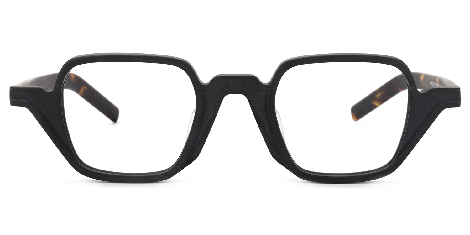Yasin Square Black Glasses | ZEELOOL UK0