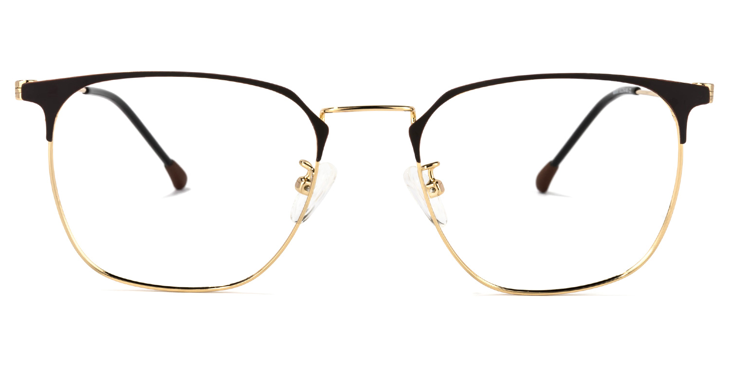 Yulisa Browline Gold Glasses | ZEELOOL UK0