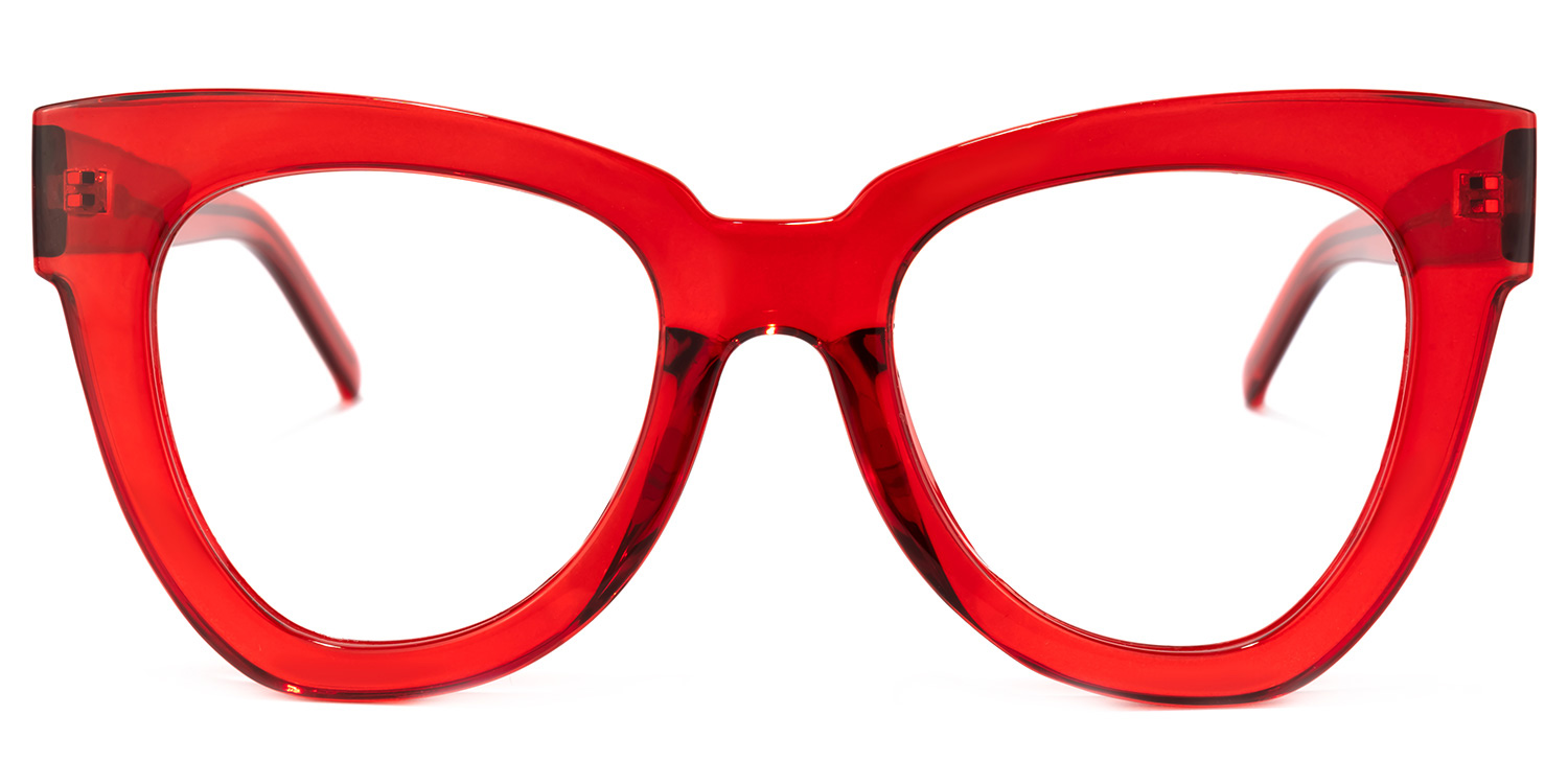 Yaser Cateye Red Glasses good-img