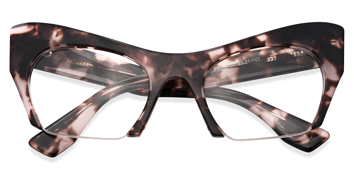 Kyle Cat Eye Light-Tortoise Glasses | ZEELOOL UK1