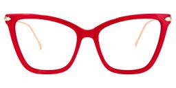 Hilary Red Butterfly Glasses0