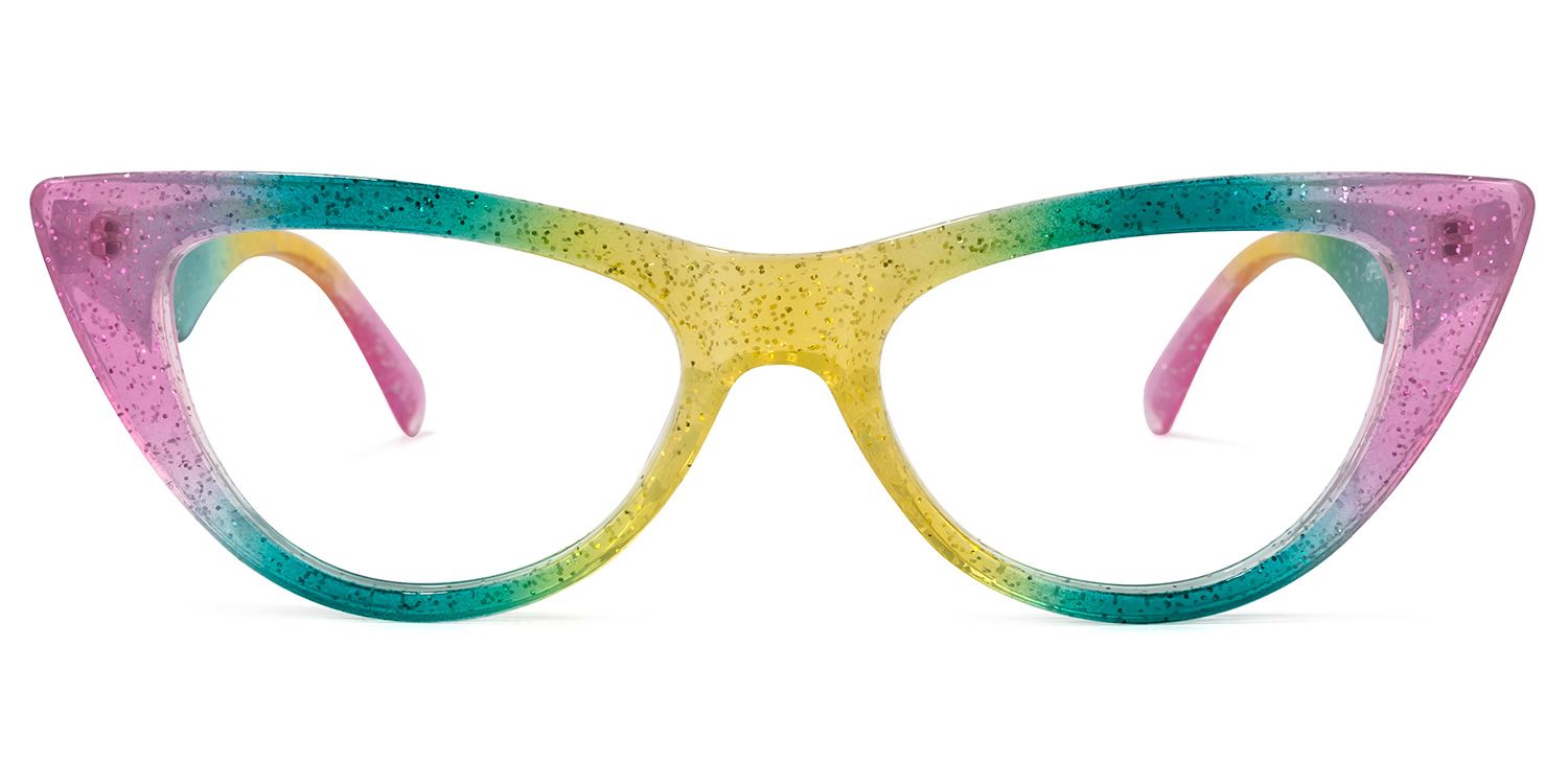 Harding Cateye Rainbow Glasses | ZEELOOL UK0