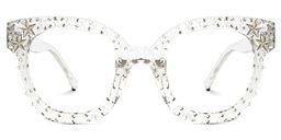 Kahle Clear Cat eye Glasses0