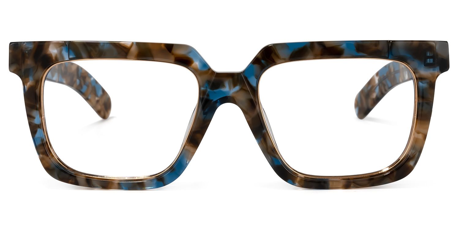 Pitts Square Blue-Floral Glasses | ZEELOOL UK0