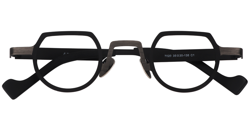Timothy Round Black Glasses | ZEELOOL UK1