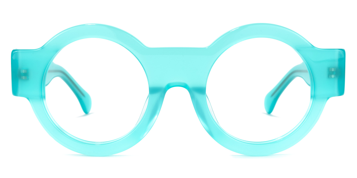 Hardnett Round Turquoise Glasses | ZEELOOL UK0