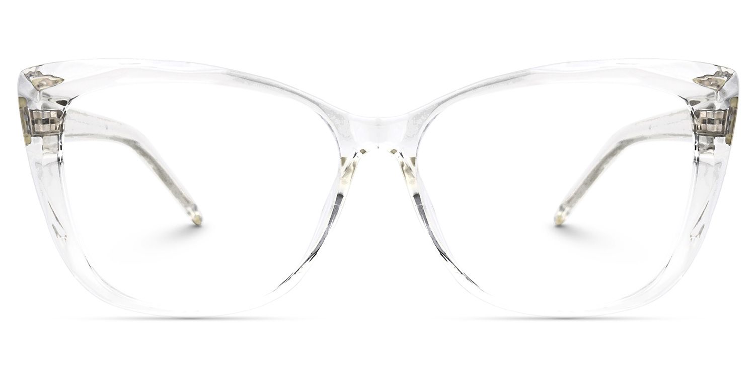 Farris Clear Classy Cat eye Frame Glasses | ZEELOOL UK0