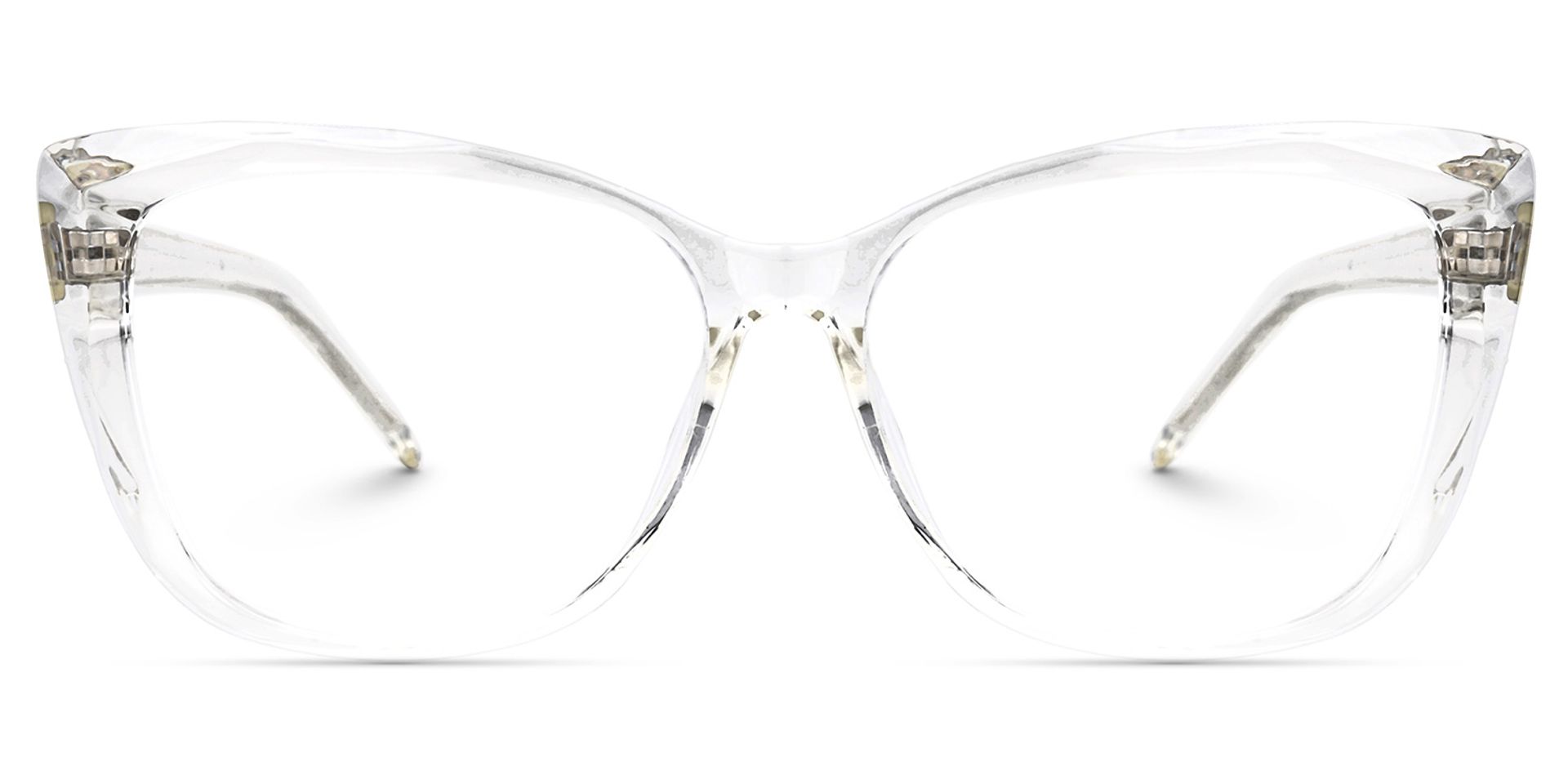 Farris Clear Classy Cat eye Frame Glasses | ZEELOOL UK0