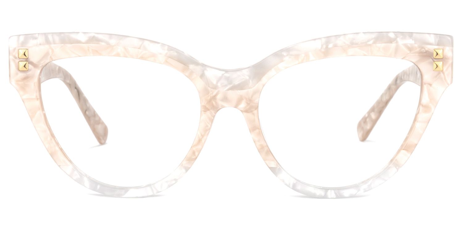 Cascata Cateye Creamy Glasses | ZEELOOL UK0