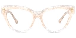 Cascata Cateye Creamy Glasses0