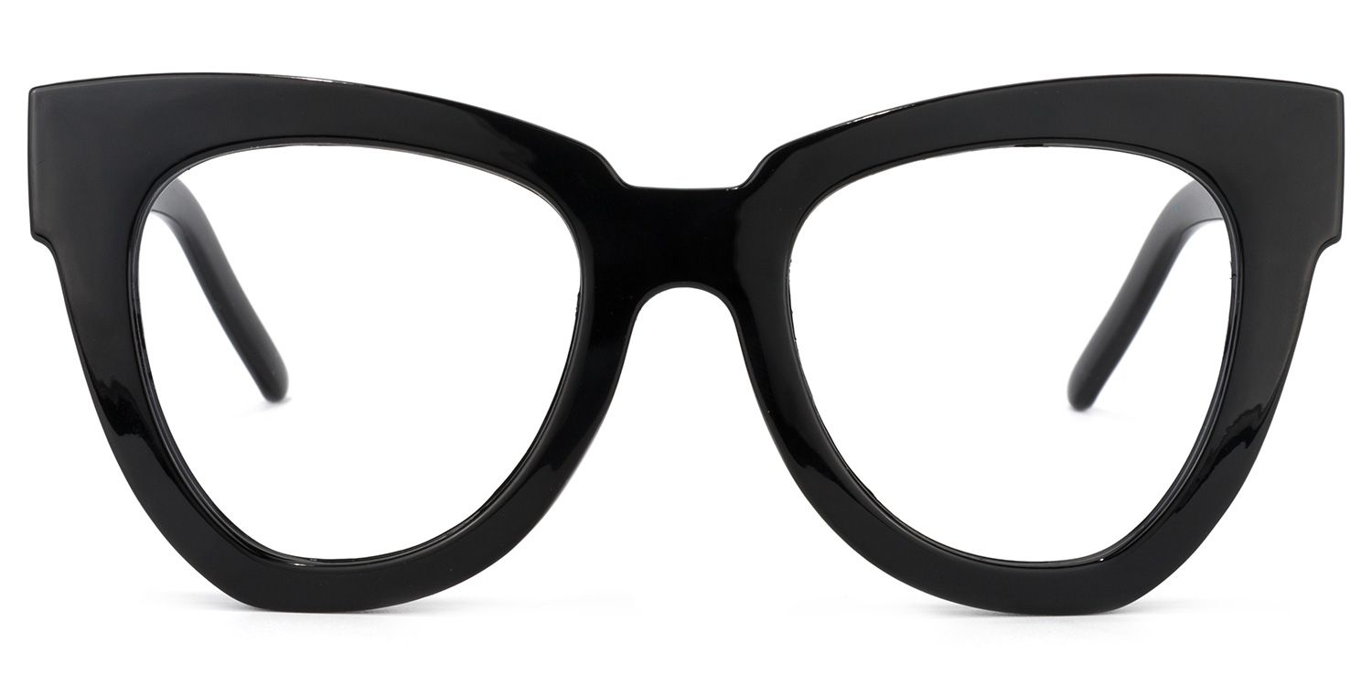 Hassan Cateye Black Glasses | ZEELOOL UK0