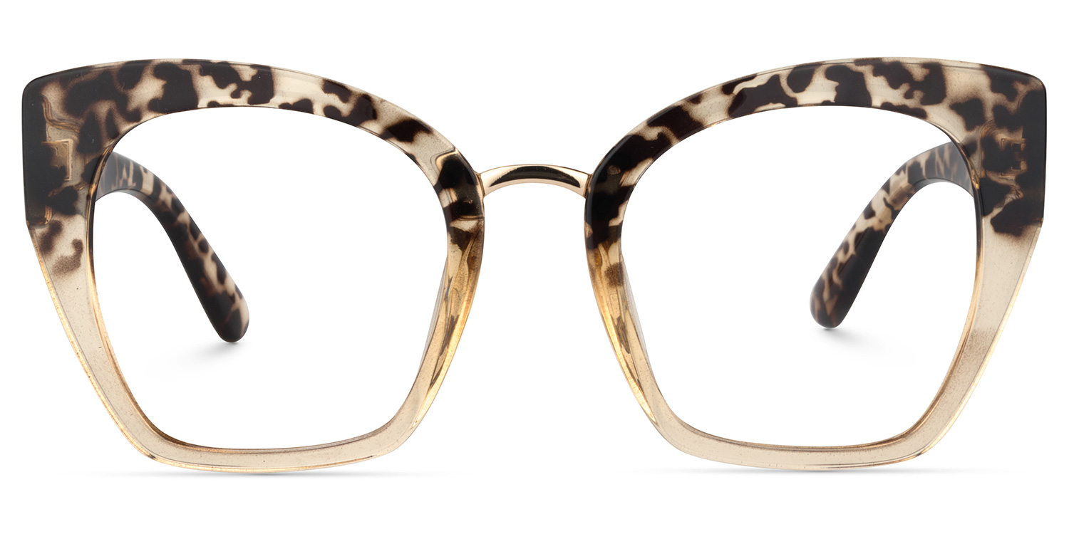 Denis Cat Eye Light Tortoise Glasses good-img
