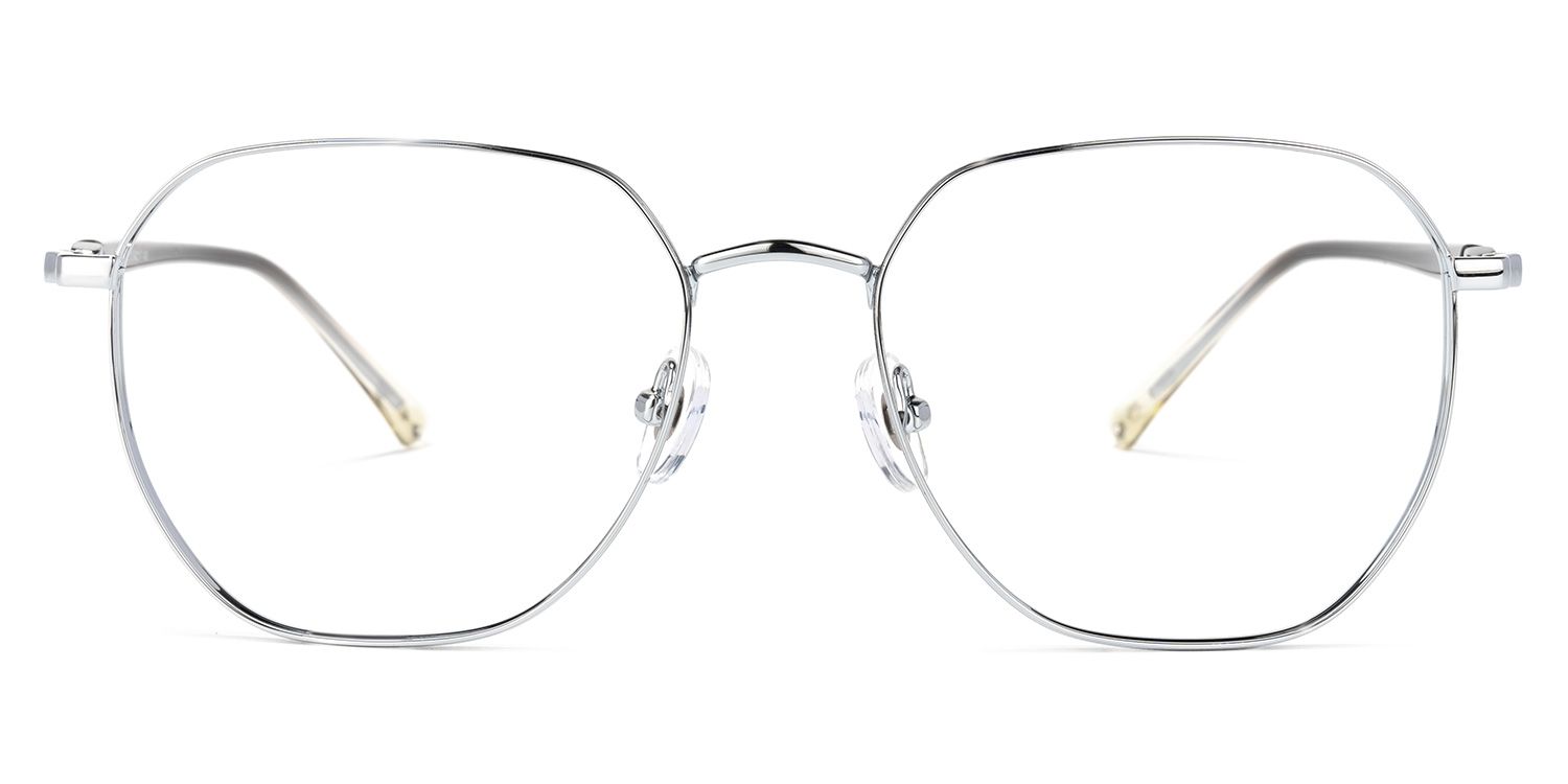 Veronica Geometric Silver Glasses | ZEELOOL UK0