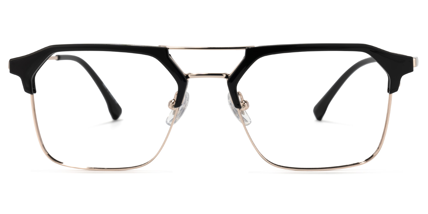 Mestey Sqaure Black Glasses | ZEELOOL UK0