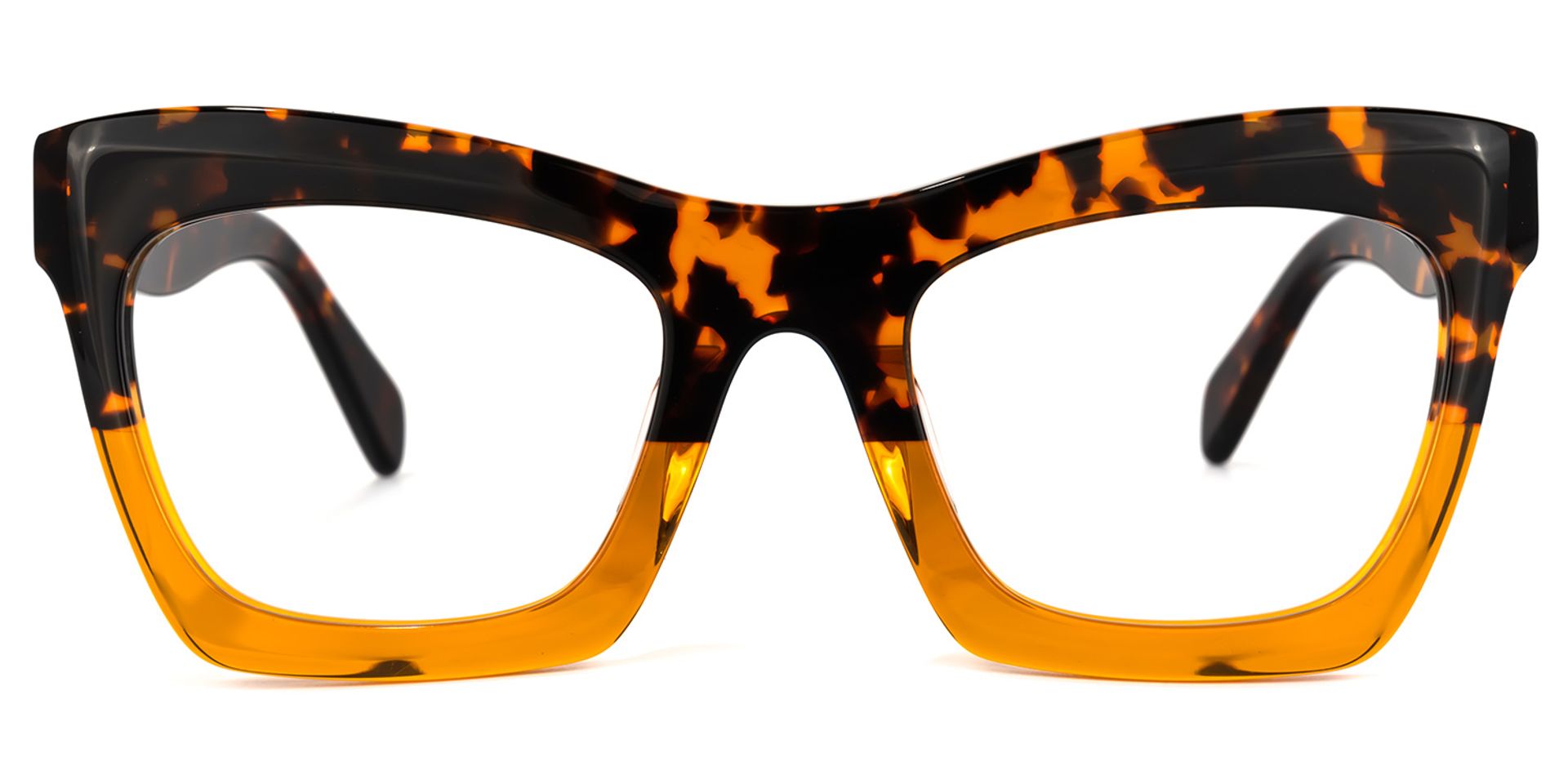 Benitez Square Tortoise Frame Glasses | Zeelool Optical0