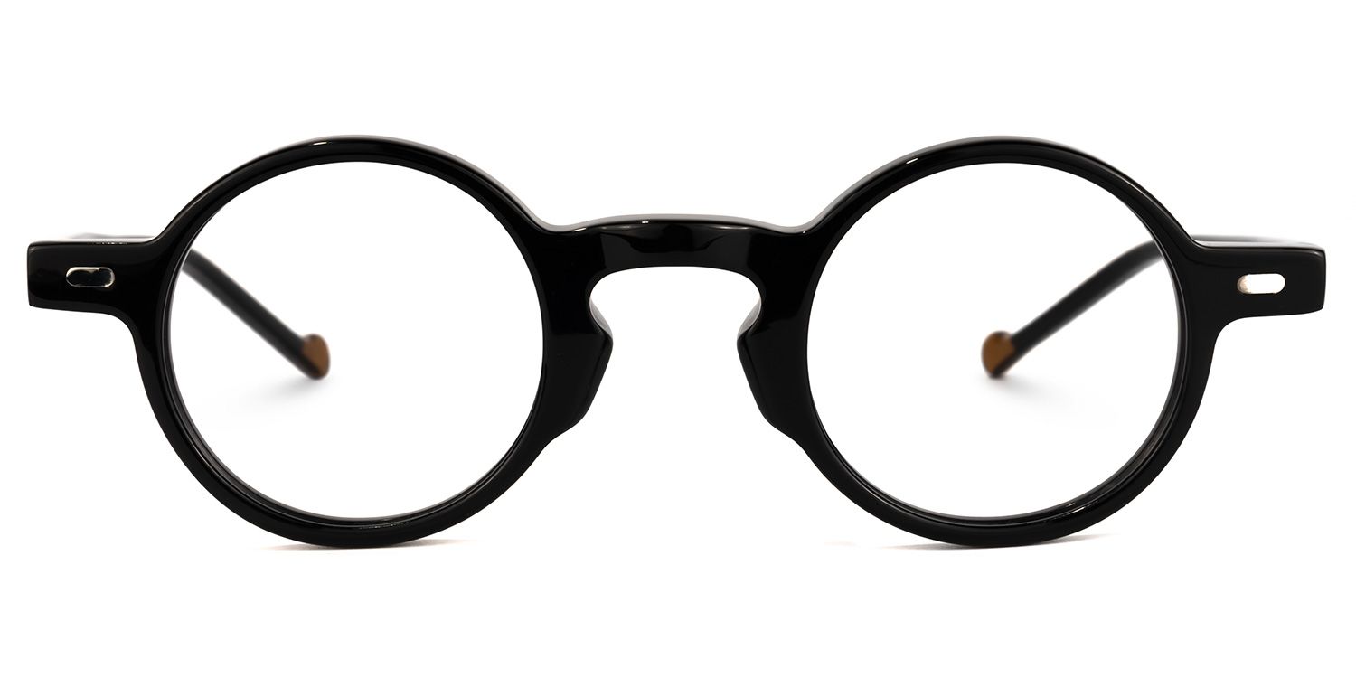 Danielle Round Black Glasses | ZEELOOL UK0