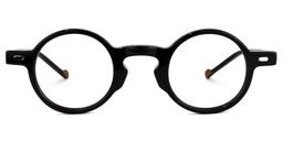 Danielle Round Black Glasses0