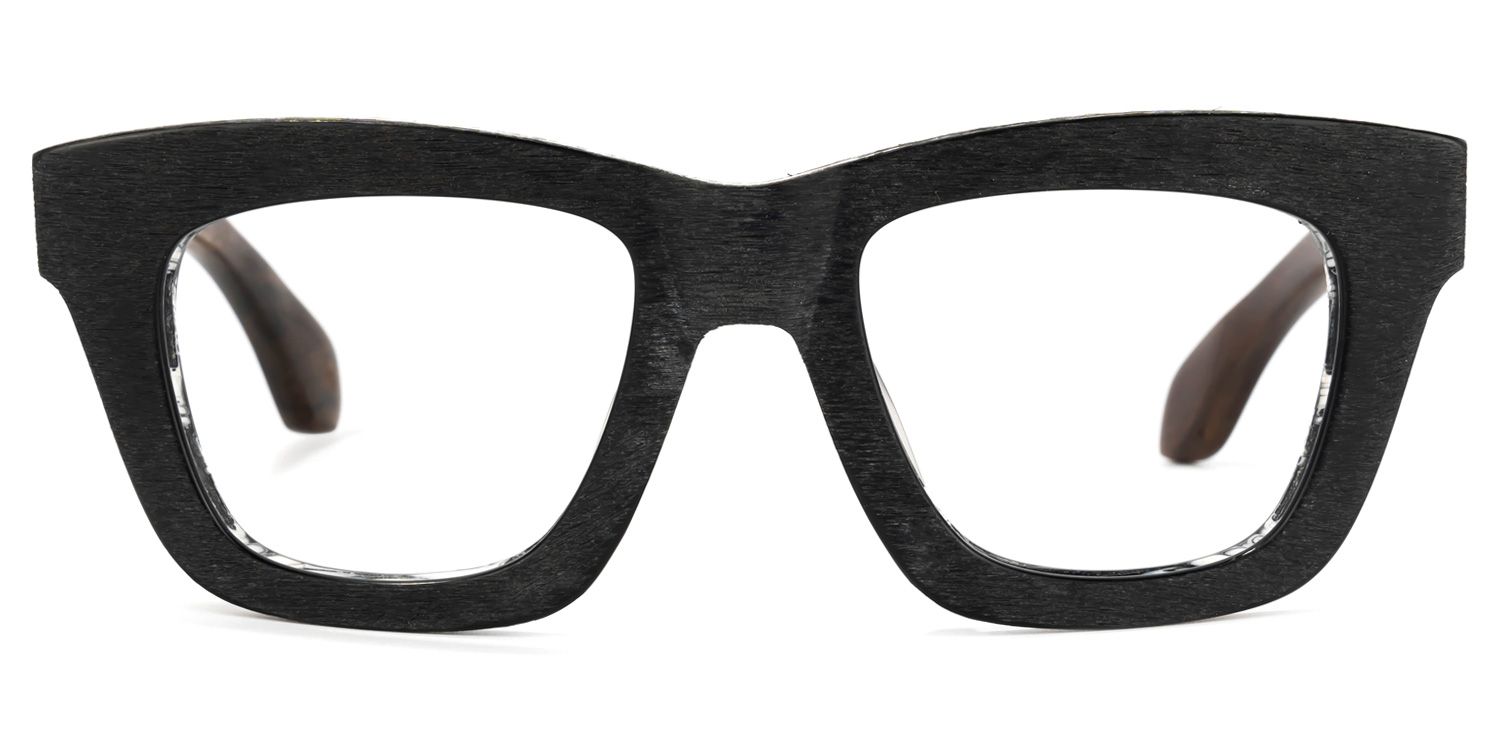 Sharnel Square Black Glasses | ZEELOOL UK