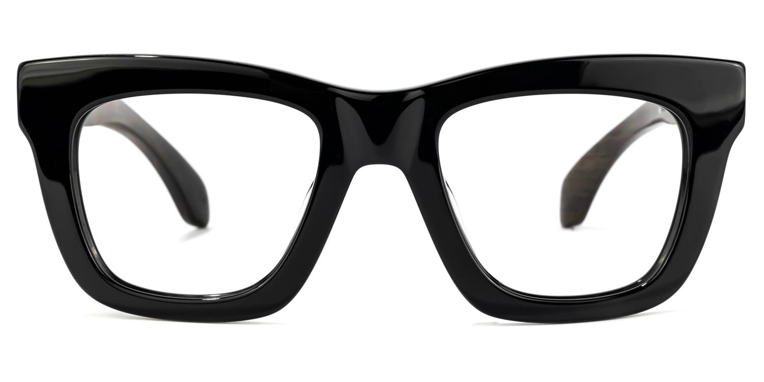 Sharnel Square Black Glasses | ZEELOOL UK