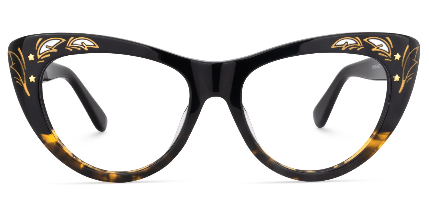 Cateye Tortoise-Gold Glasses0