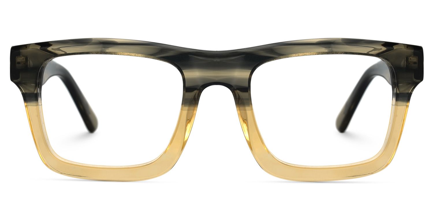 Rectangle Brown Glasses | ZEELOOL UK0