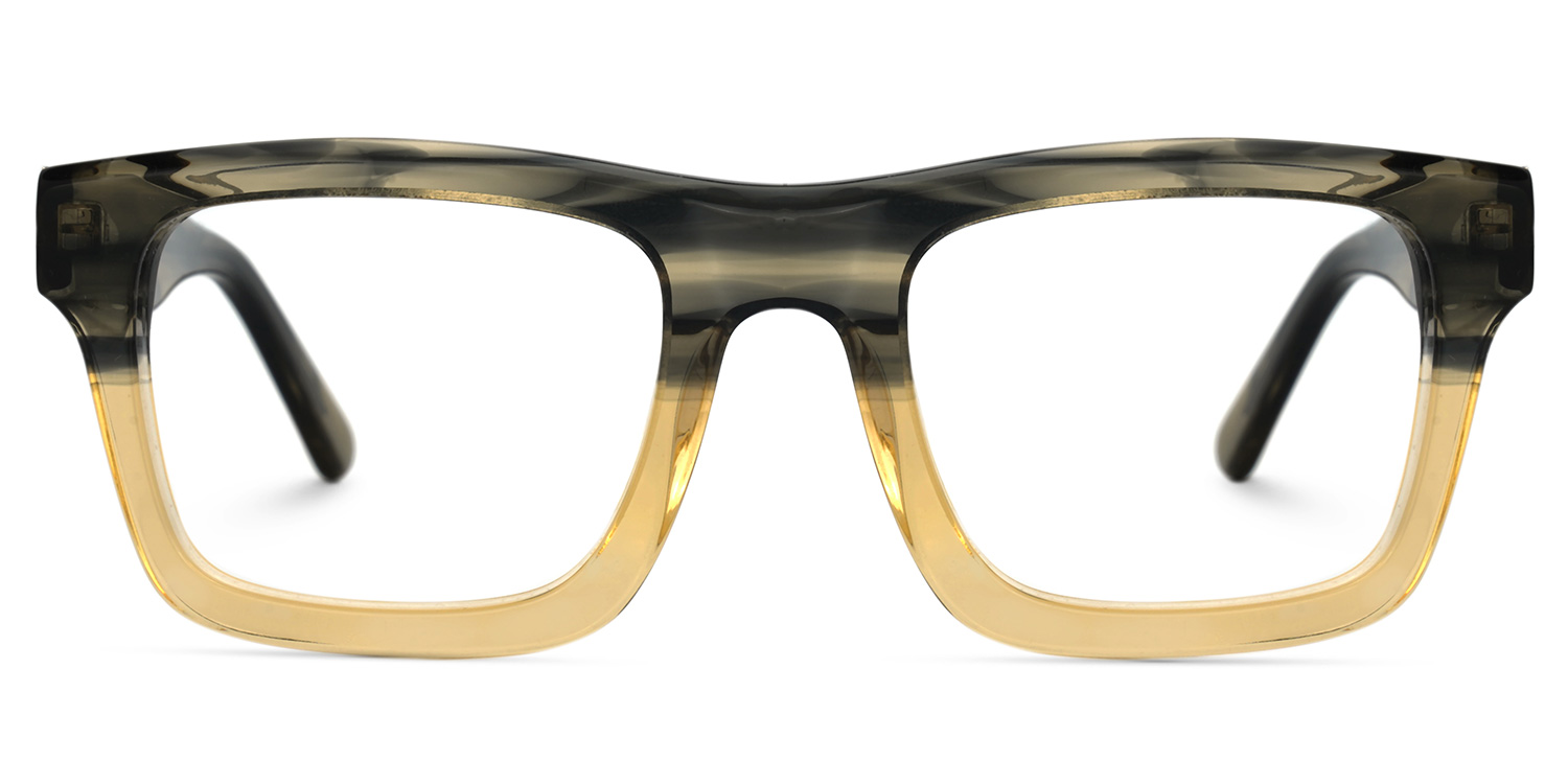 Rectangle Brown Glasses | ZEELOOL UK0