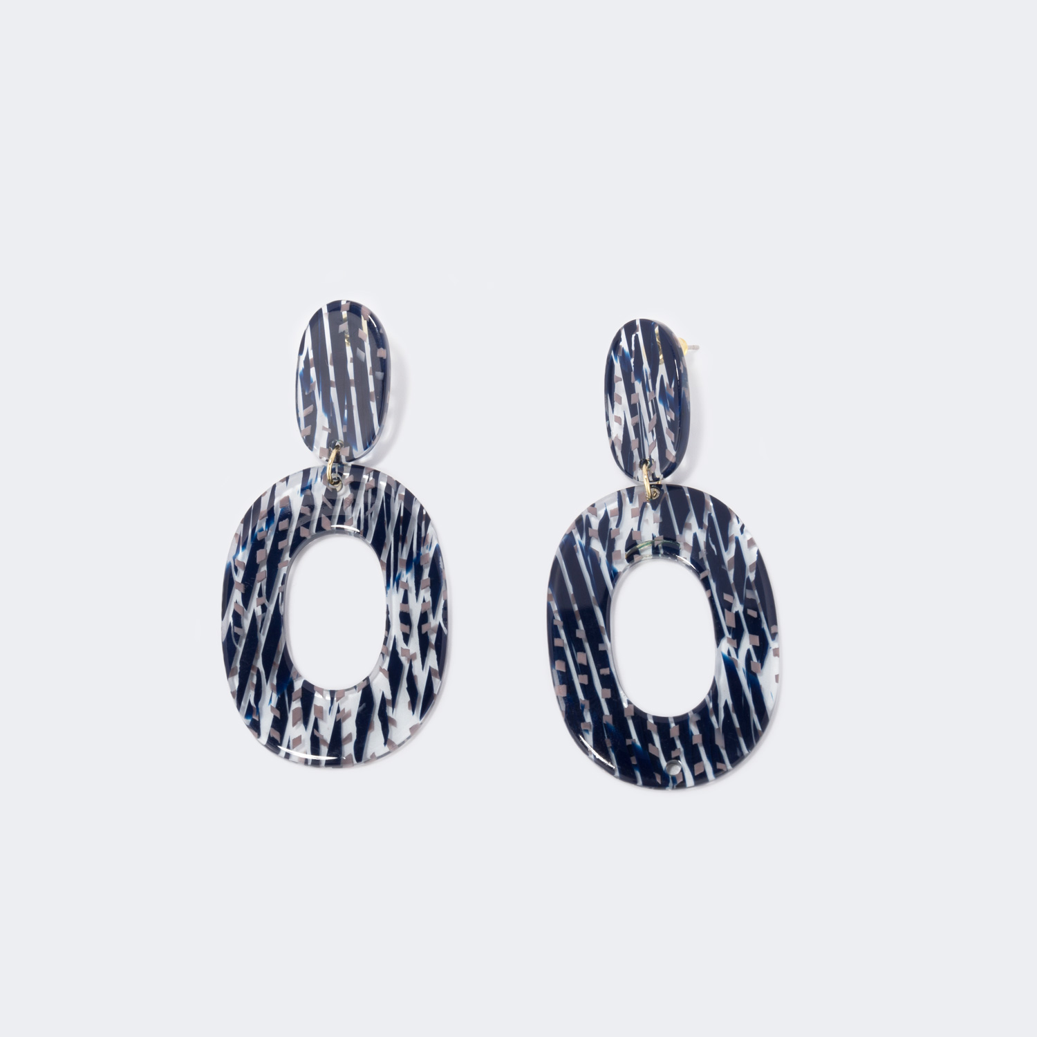 Stylish Chunky Acetate Earrings | ZEELOOL UK1