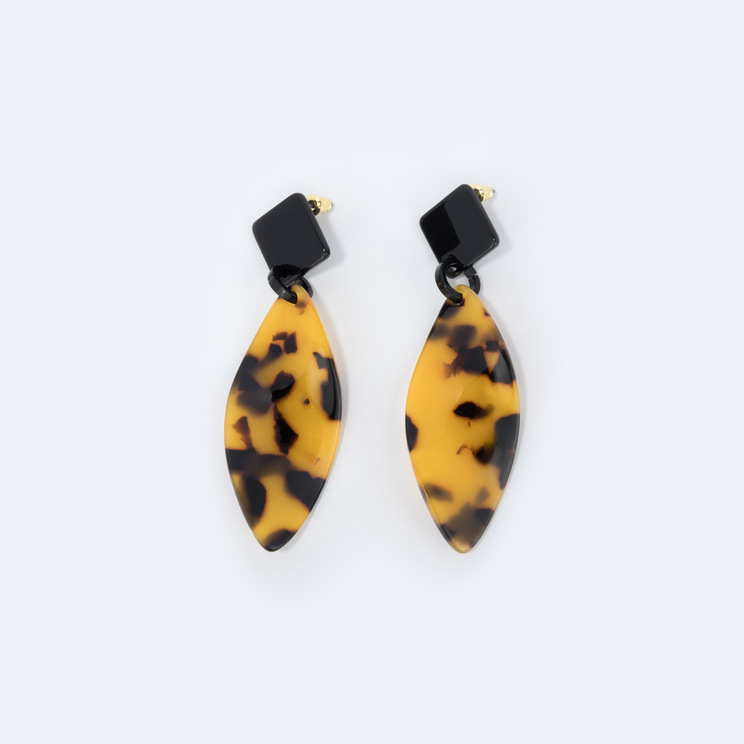 Stylish Geometric Tortoise Earrings | ZEELOOL UK1
