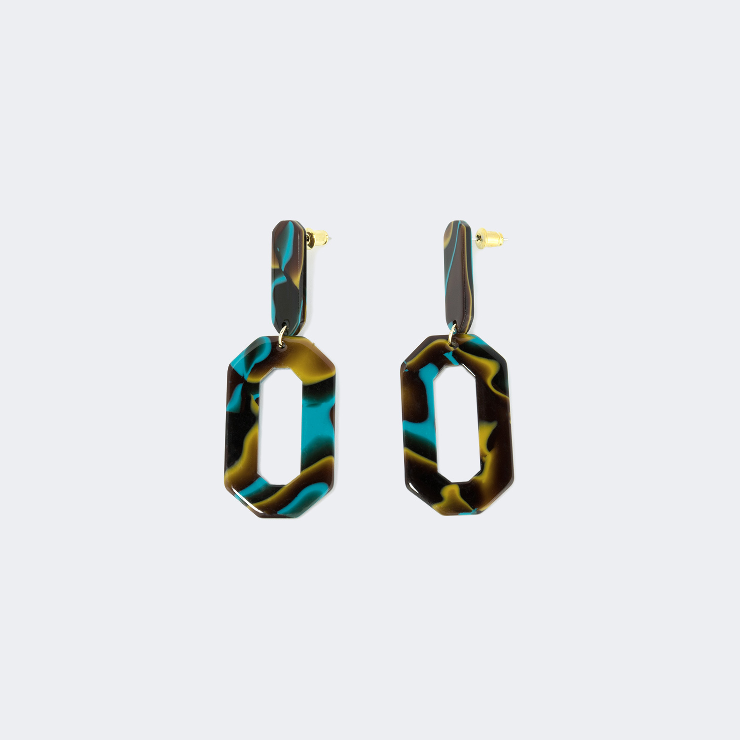 Stylish Geometric Floral Earrings | ZEELOOL UK1