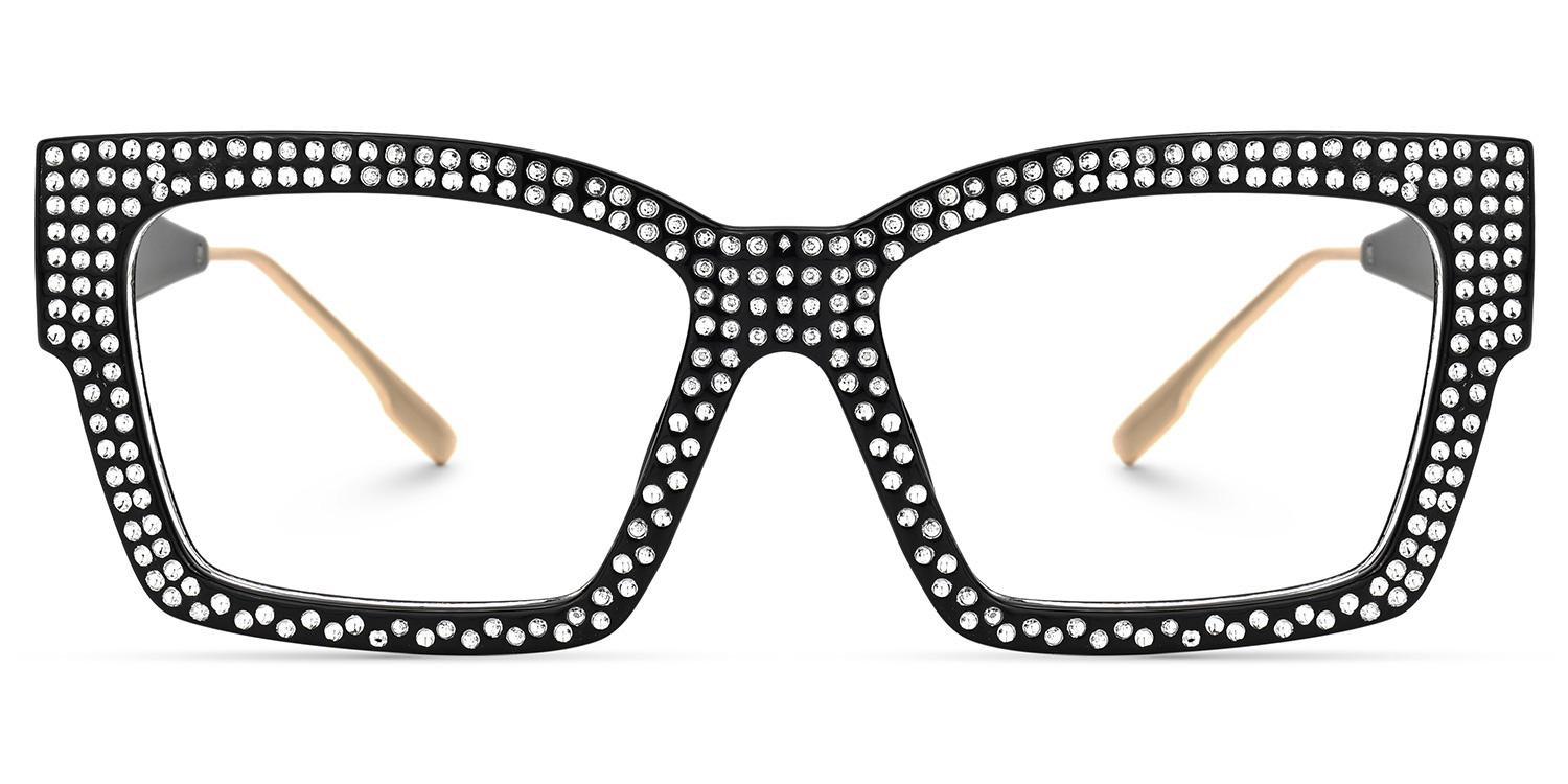 Drayton Square Black Glasses | ZEELOOL UK0