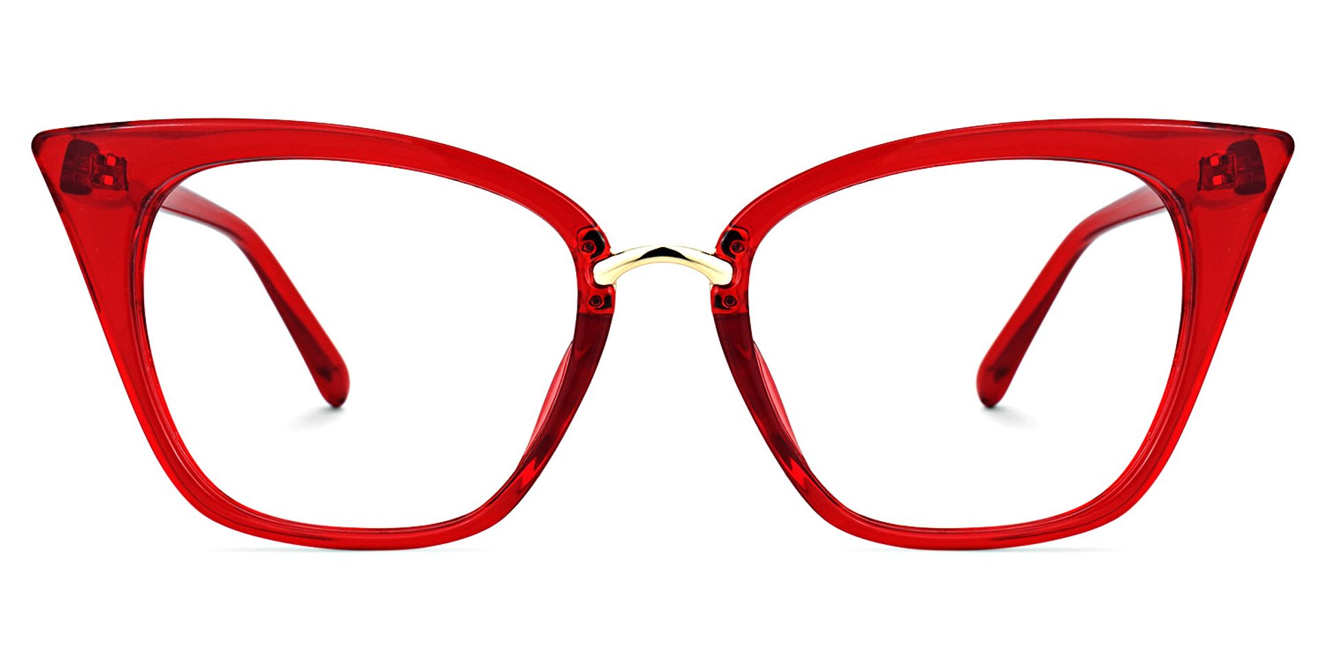 Chandrikar Cat Eye Red Glasses and Thin Frames Eyeglasses0