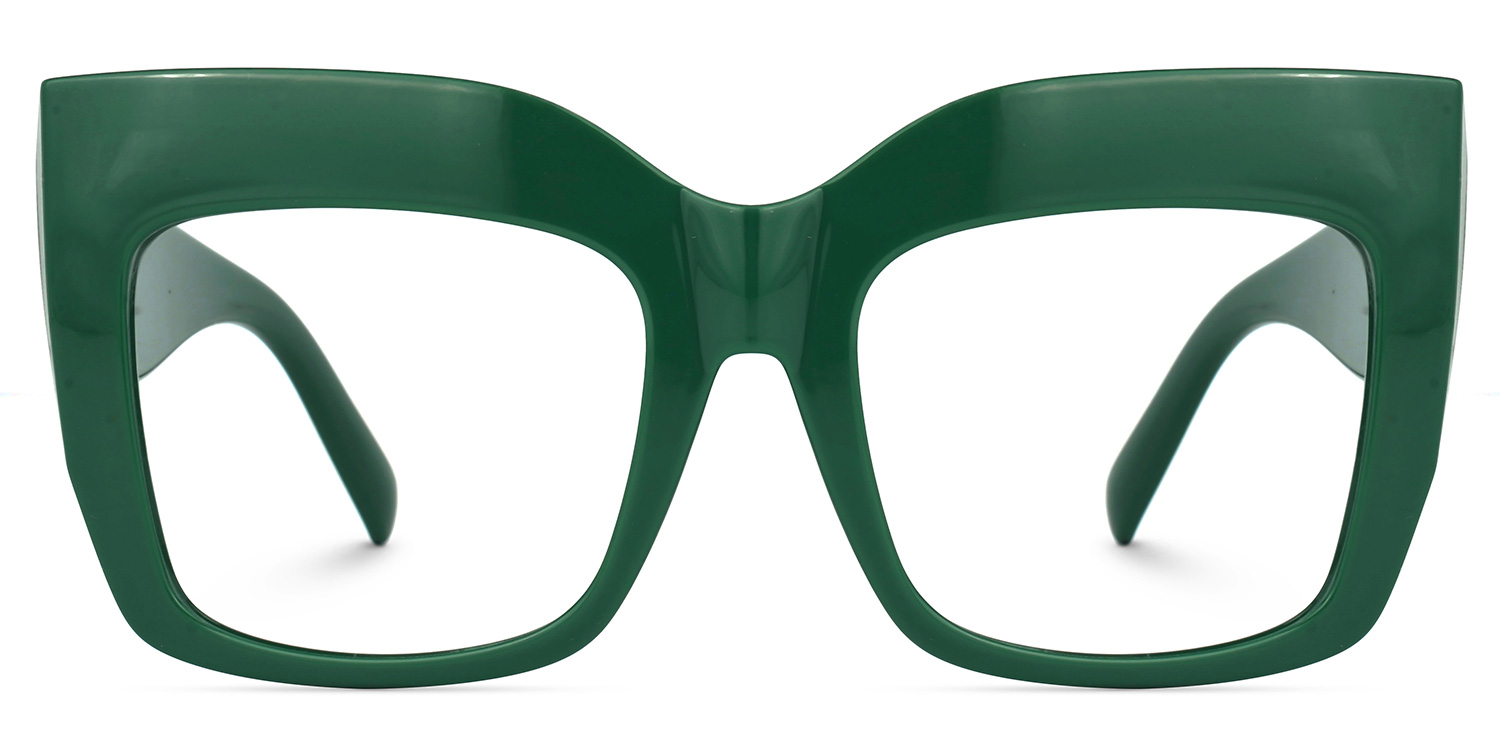 Alberta Cat Eye Green Glasses0