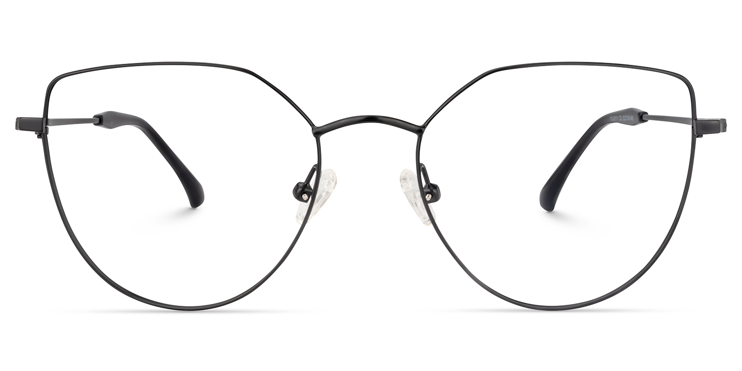 Doyle Cat Eye Black Glasses | ZEELOOL UK0