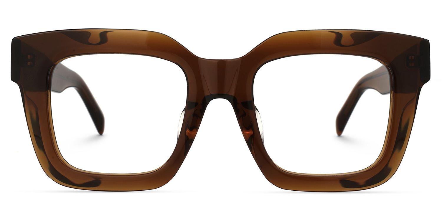 Trinity Square Tawny Glasses | Zeelool Glasses0