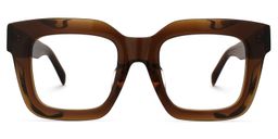 Trinity Tawny Square Glasses0