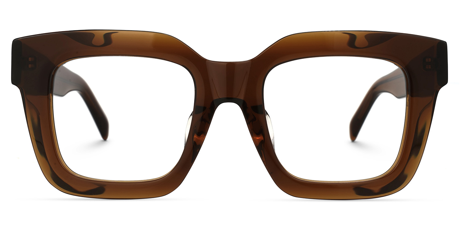 Trinity Square Tawny Glasses | Zeelool Glasses0