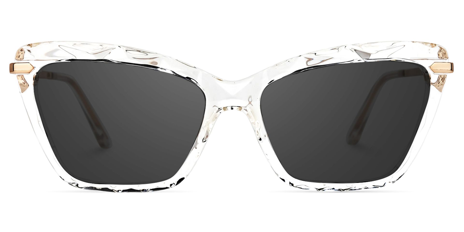 Juliet Cateye Clear Sunglasses with Translucent Frames0